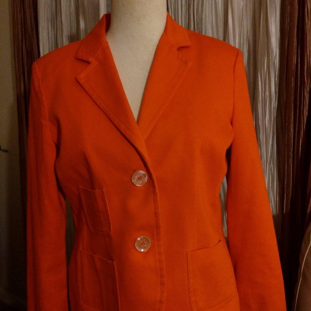 Orange blazer